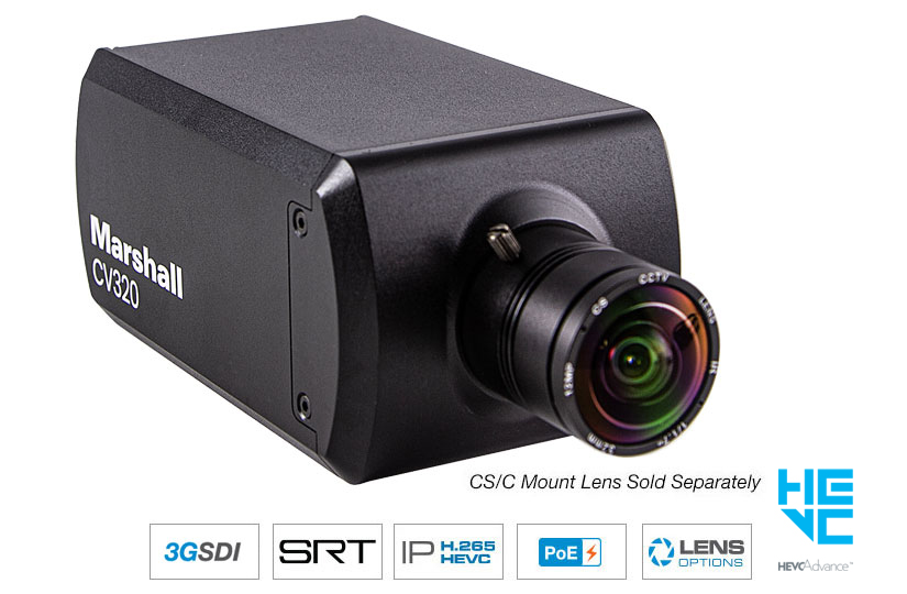 Marshall CV320 Compact Full HD camera IP and 3GSDI