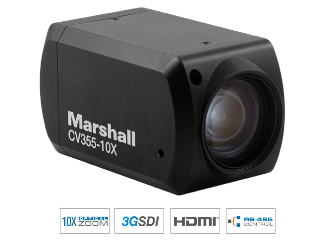 Marshall CV355-10X Compact 10X Camera (3GSDI & HDMI)