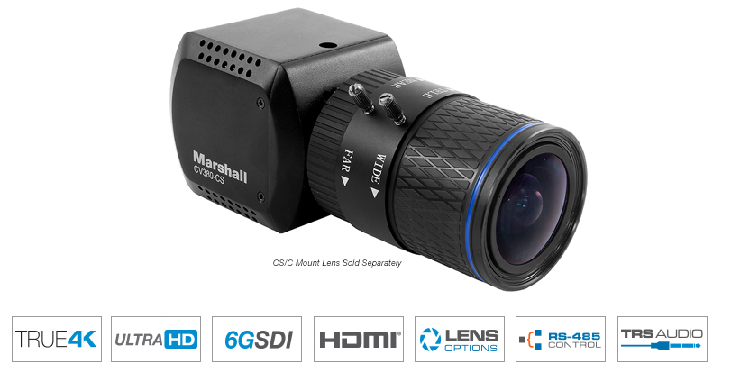 CV380 - Compact 4K30 Camera (6GSDI & HDMI)