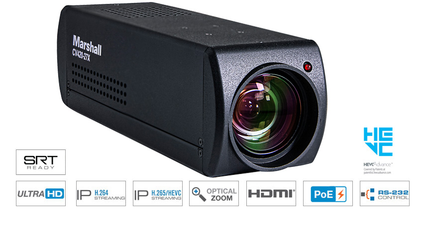 Marshall CV420-27X - 27X Zoom IP Camera