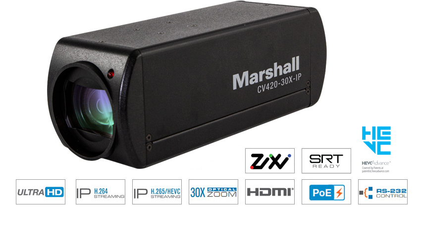 Marshall CV420-30X-IP - 30X Zoom IP Camera