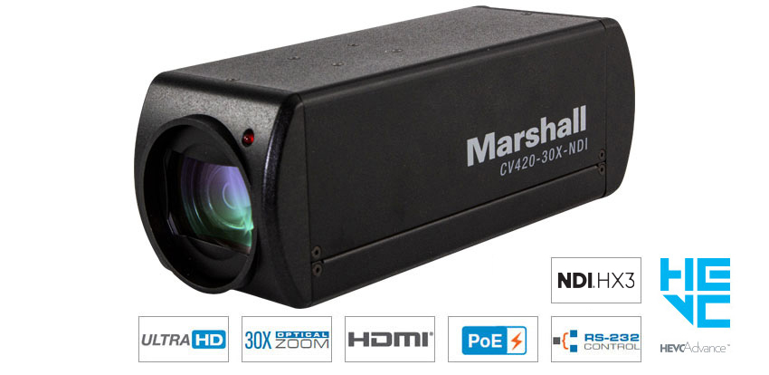 Marshall CV420-30X-NDI - 30X Zoom NDI Camera