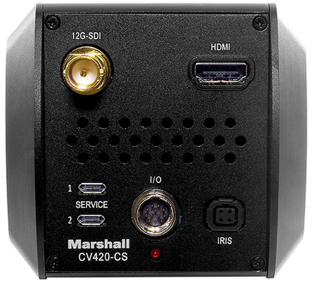 CV420 True 4K60 Compact Camera rear connections