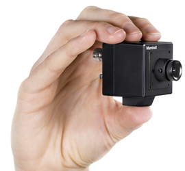 full hd Broadcast Miniature Camera in hand