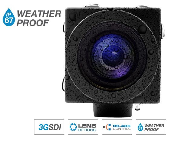 Marshall CV503-WP Weatherproof IP67 rated miniature pov broadcast camera