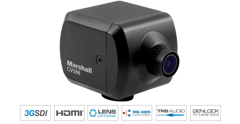 Marshall CV566 Miniature Global Camera with Genlock