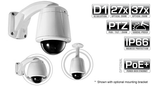 D1 27x Vandal Proof IP Speed Dome 