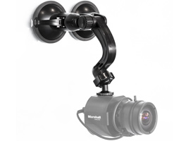 Dual suction cup glass camera video mount