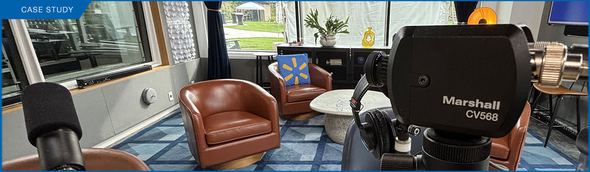 Walmart Select Marshall Cameras to Power New Campus Broadcast and Podcast Studios
