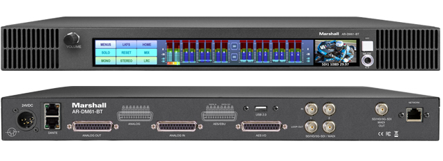 64 Channel Digital Audio Monitor, 1RU Mainframe includes a built-in live video preview confidence monitor