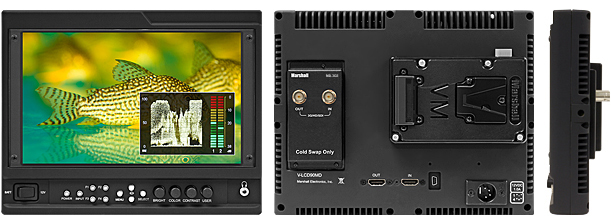 9-Inch High Resolution Camera-Top Monitor with Modular Input/Output