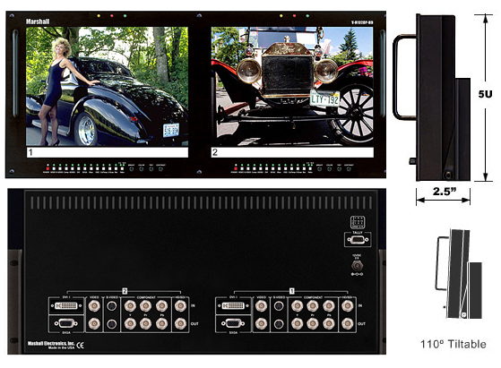 TFT-MegaPixel HDSDI Multiformat Dual Screen 10.4 inch Monitor Set