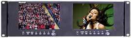 ML-702 - 7 inch Rackmountable monitor with 3G-SDI, HDMI, and Composite