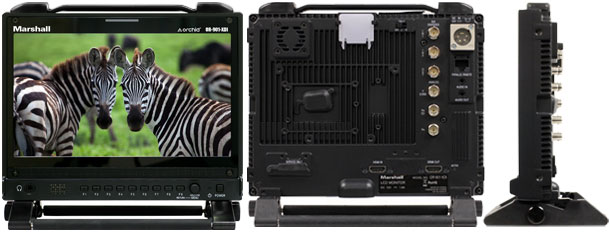 Rack Mountable / Camera-Top / Portable LCD Field Monitor with 3D SBSH Anaglyph monitoring